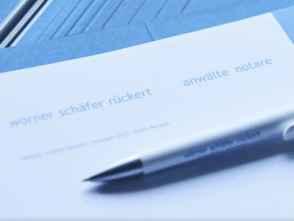 Briefkof mit einem Kugelschreiber